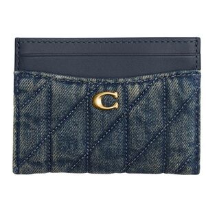 COACH  Essential Loved Quilted Denim Card Case